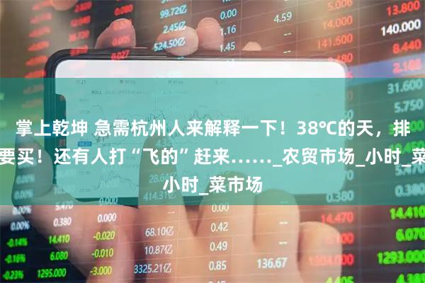 掌上乾坤 急需杭州人来解释一下！38℃的天，排队也要买！还有人打“飞的”赶来……_农贸市场_小时_菜市场